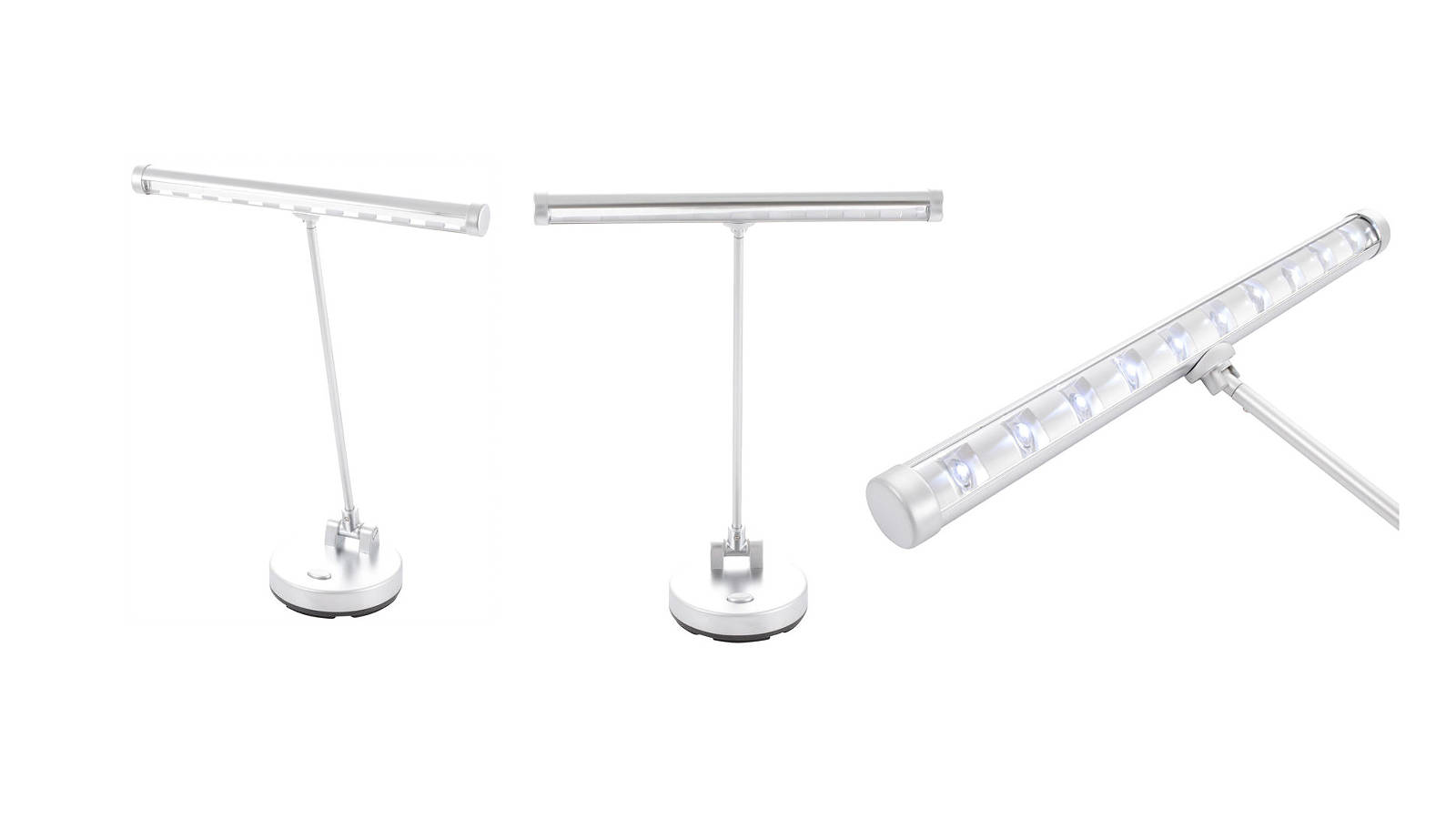 Stagg LED Pianoleuchte silber matt