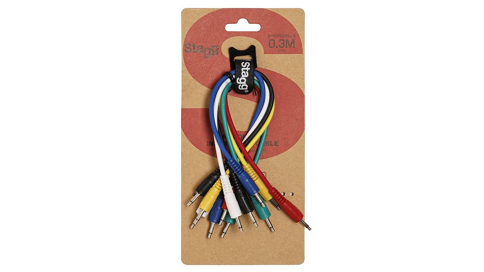 Stagg Patch-Kabel 6x mKl-mKl mono 30cm