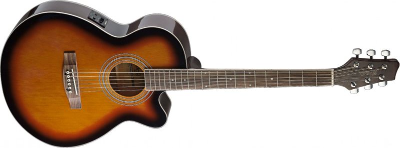 Stagg SA40MJCFI-BS Westerngitarre