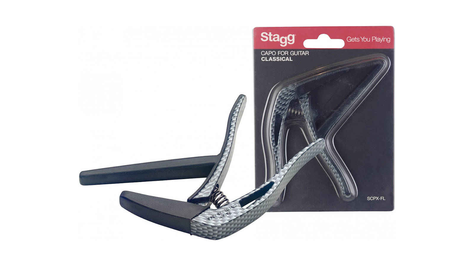 Stagg SCPX-FL CARBON flacher Trigger Kapodaster