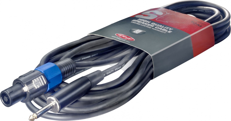 Stagg Lautsprecherkabel Speakonstecker/Klinke 10m