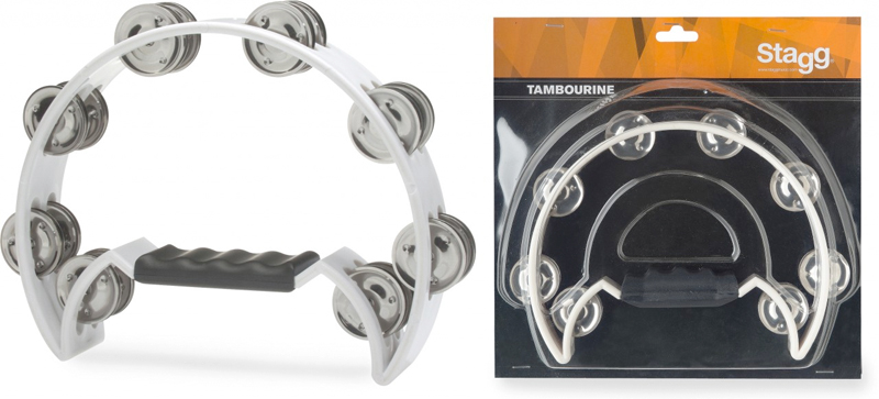 Stagg TAB-2 WH Cutaway Tambourin Weiss
