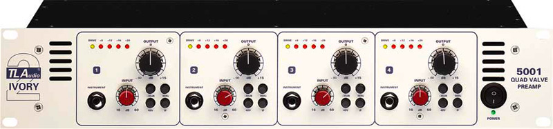 TL-Audio 5001 Ivory 4-Channel Tube Mic Preamp