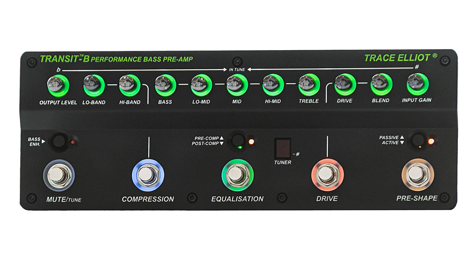 Trace Elliot TRANSIT-B Multipedal-Bass Preamp Effekte