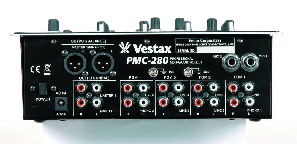 Vestax PMC-280 Mixer 4-Kanal mit Effekt