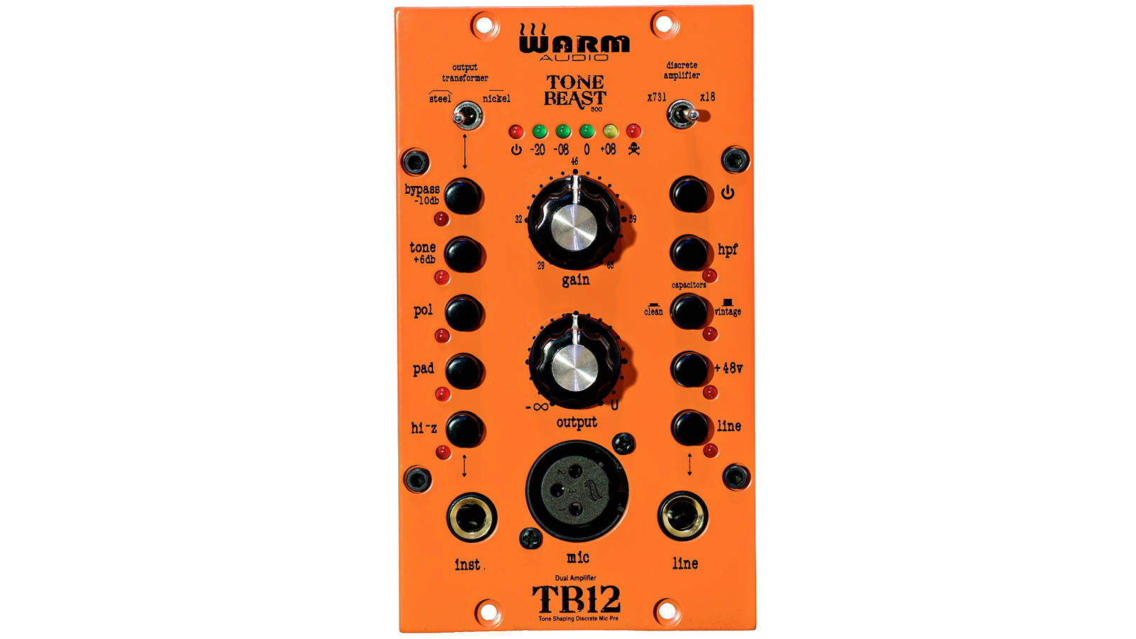 Warm Audio TB-12-500 Mikrofon- und Instrumentenvorverstärker