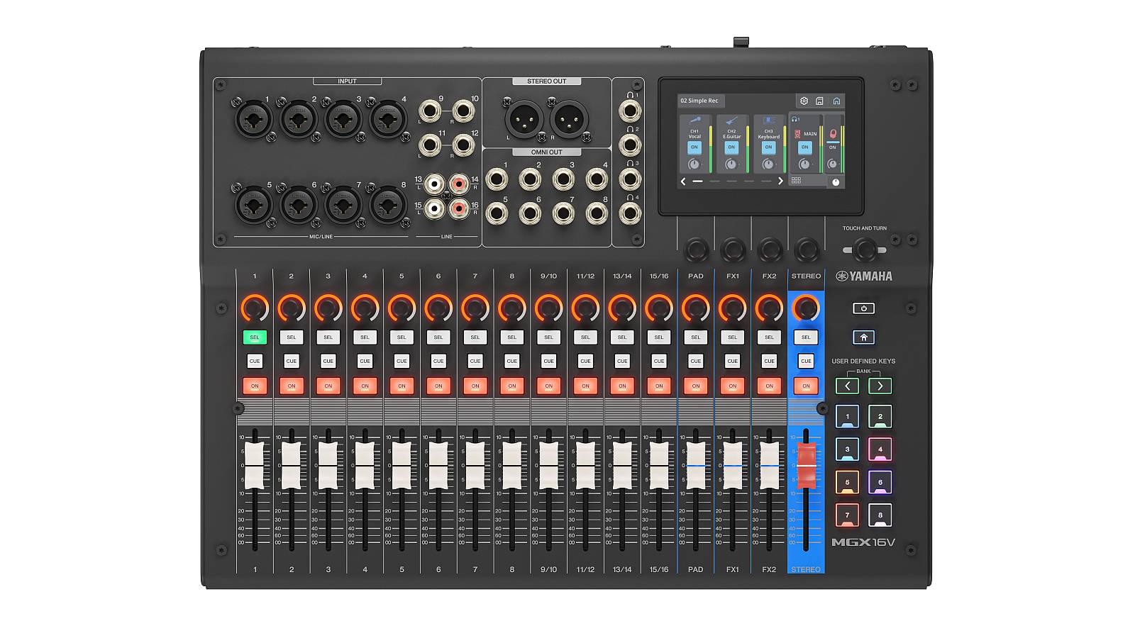 Yamaha MGX16V BK Digital Mischpult