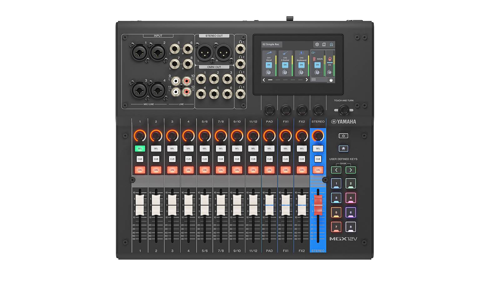 Yamaha MGX12V BK Digital Mischpult