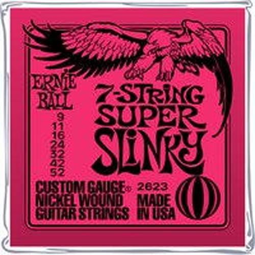 Ernie Ball EB2623 Slinky Nickel 7-Saiter 09-52 