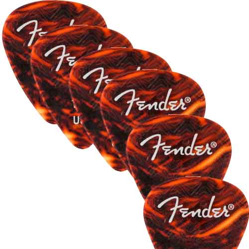 Fender Celluloid Picks - 6-Pack Medium 351