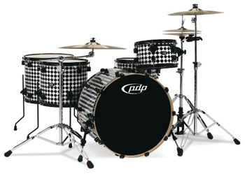 DW PDP 805 Finish Ply Drumset Black Diamond