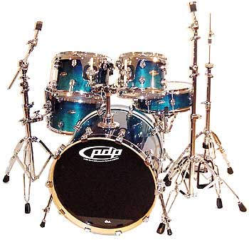 DW PDP FX Drumset Set 2 Blue Fade
