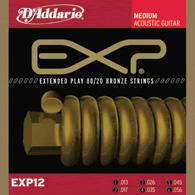 D'Addario EXP-12 Satz Acoustic Gitarren Saiten bronze