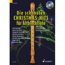 Die schönsten Christmas-Hits (+CD) für 1-2 Altblockflöten