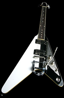 Duesenberg Rocket II in Black/White Tremolo 