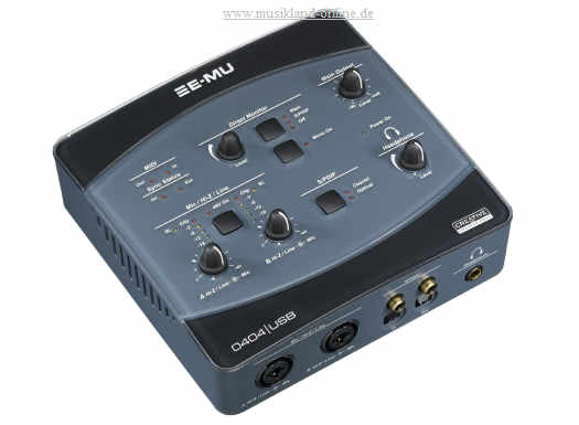 E-MU 0404 USB 2.0 Audio/MIDI-Interface inkl. Software