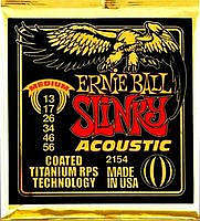 Ernie Ball EB-2154 Acoustic Coated Titanium Saiten 013-056