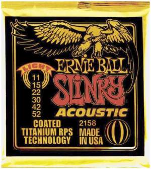 Ernie Ball EB-2158 Acoustic Coated Titanium Saiten 011-052