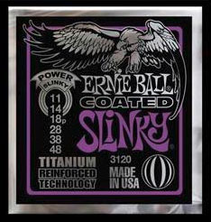Ernie Ball EB-3120 Coated Power Slinky E-Gitarren Saiten 011-048