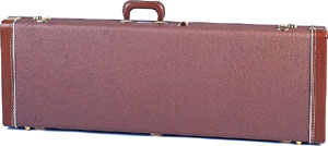 Fender E-Gitarren Case DLX Brown Tolex