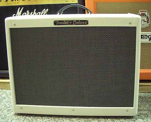 Fender Hot Rod Deluxe white Sondermodell E-Gitarren Combo