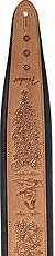 Fender Tooled Leather Western Strap braun