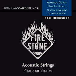 Fire&Stone Westerngitarren Saiten 10-50 Extra Light 12string