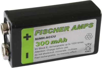 Fischer Amps NiMH Akkus 9V-Block Akku 270mAh