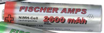 Fischer Amps NiMH Mignon AA Akku 2600 mAh