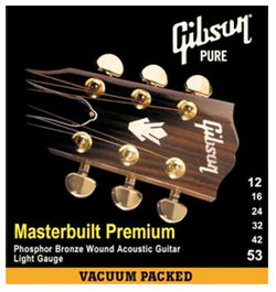 Gibson MB12 Masterbuilt Premium Phosphor Bronze .012-.053
