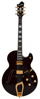 Hagstrom HJ500 Black World Vintage Serie Jazz Gitarre