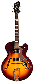 Hagstrom HJ600 Vintage Sunburst World Vintage Jazz Gitarre