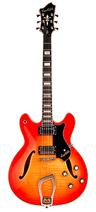 Hagstrom Viking Deluxe Amber E-Gitarre