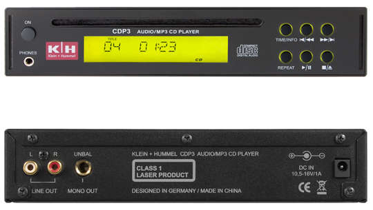 Klein Hummel CDP-3 CD/MP3 Player für PAS-100 Box