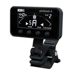Korg pitchhawk AW-3G Clip-on Tuner für Gitarre und Bass