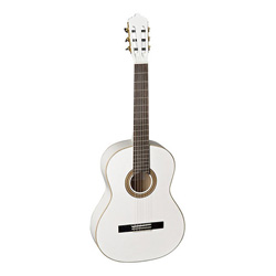 La Mancha Glacial White Metallic Konzertgitarre