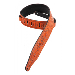 Levys M17T03-TAN Gurt Tooled Leather