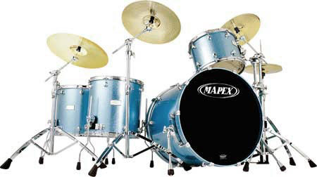 Mapex Set Saturn SW-524XUEU in Electric Blue Sparkle