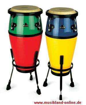Nino Conga Set Harlekin inkl. Ständer Fiberglas