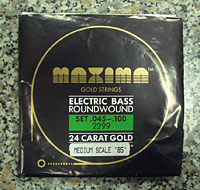 Optima Bass Saiten Satz für 4-Saiter Gold Strings