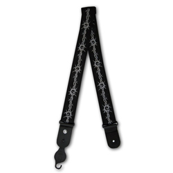 Planet Waves Dark Side Collection Gurt 50mm Barbed Wire