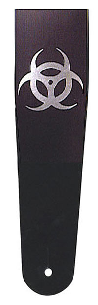 Planet Waves Ledergurt Biohazard schwarz