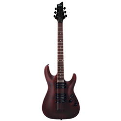 Schecter Omen 6 E-Gitarre Walnut Satin