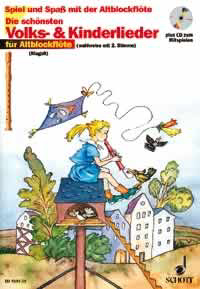 Die schönsten Volks- und Kinderlieder (CD) - 1-2 Alt-Blockflöten