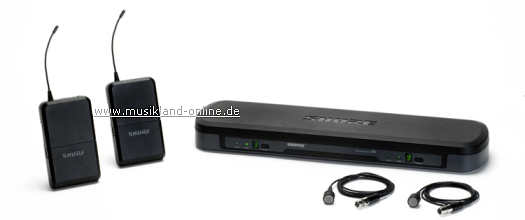 Shure PG-188E PG185 Dual Funk-SET