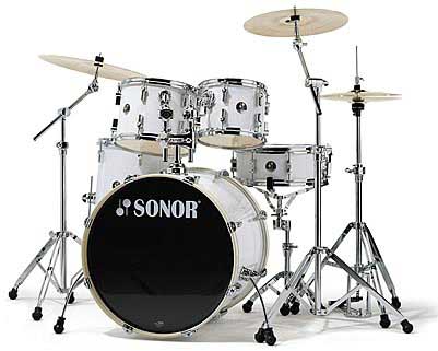 Sonor F-1007 Stage 2 Drum Set Snow White