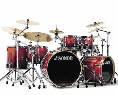 Sonor F-2007 Stage 3 Drum Set Amber Fade