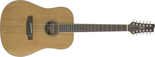 Stagg NA-60/12 Dreadnought Natur Westerngitarre