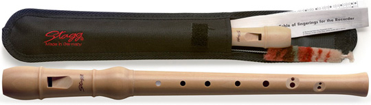 Stagg REC-BAR WD Soprano-Blockflöte Ahorn barocke Griffweise