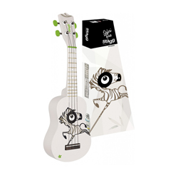 Stagg US-ZEBRA Sopran Ukulele Zebra